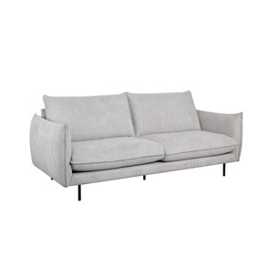 Milano 3-pers sofa - grå stof